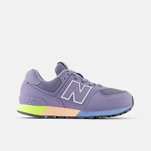 NEW BALANCE KID’S 574 ASTRAL PURPLE WITH CLEAR YELLOW Lavender Little Girl 13